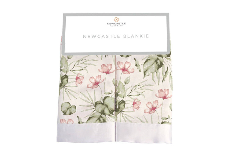 Silver Pink Orchid Blankie 2 pk