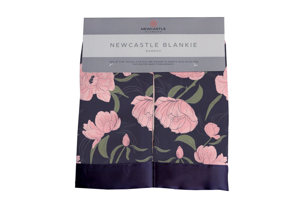 Peonies Blankie Bamboo Muslin 2 Pack